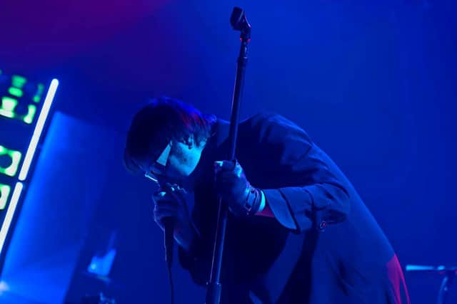 The Strokes' Julian Casablancas - before a sour end to the night's proceedings. (Photo: Luc Burke-Lejeune).