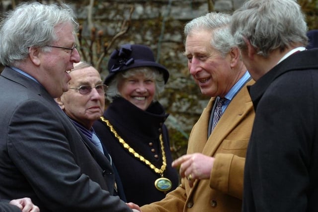 Prince Charles on a visit to Haddon Hall in 2012.