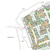 A plan of the development