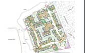 A plan of the development