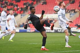 Kieran Agard made his debut against Wigan. Picture: Howard Roe/AHPIX