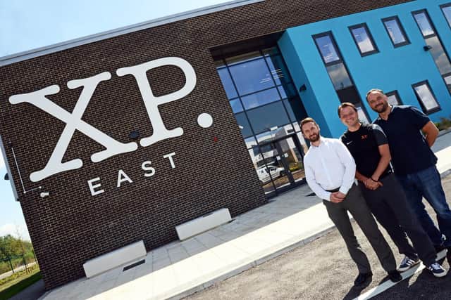 Jamie Portman, XP East Headteacher, Andy Sprakes, Executive Principal and Gywn ap Harri, CEO XP School Trust, pictured.