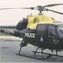 The police helicopter was drafted in after reports of a man with a gun in a Doncaster park.