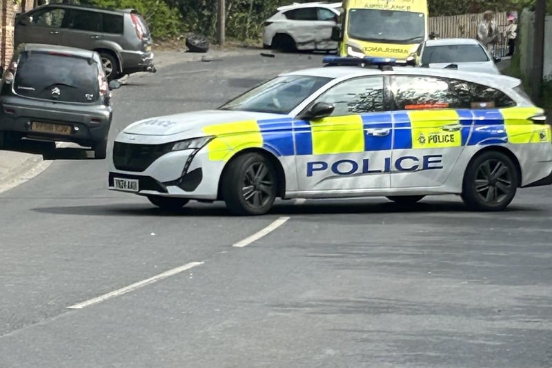 The scene of the incident this morning.