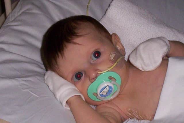 Ellie as a baby