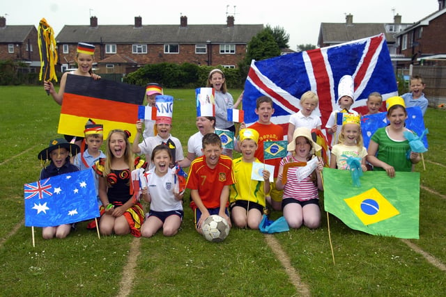 Hatfield Crookesbroom Primary School held a mini Olympics for their sports day. All the pupils took part and were split into six countries, Australia, Brazil, France, Great Britain, Germany and Spain, June 2009
