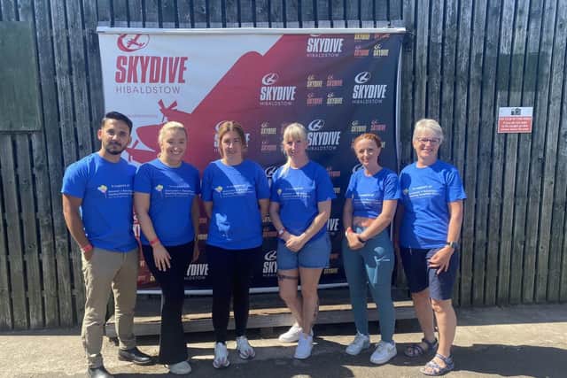 Doncaster supporters raise £16,500 for the DBTH Charity following sponsored skydives.