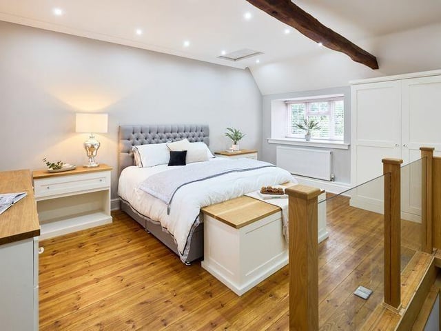 One of the property's spacious double bedrooms.