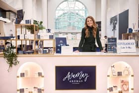 Hannah Chapman, The Founder of Ava May Aromas at the kiosk