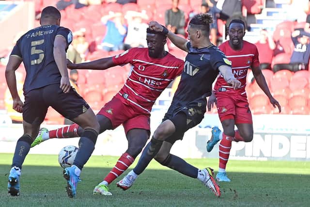 Doncaster Rovers' Jordy Hiwula has attracted interest.