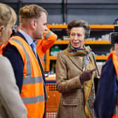Her Royal Highness The Princess Royal during her visit to Haith Group.