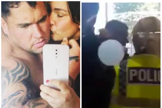 Bridegroom Devan Hartley was arrested on his own wedding day after police stormed into Doncaster Register Office.