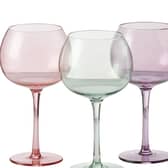 Wilko Pastel Iridescent Gin Glass four Pack