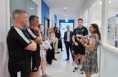 Rovers boss McCann and fellow Prostate United fundraisers shown life-saving impact at prostate cancer research laboratory.