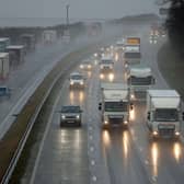 People are being urged to prepare as an amber weather warning for rain was issued for Tuesday to Thursday affecting an area around Manchester, Leeds and Sheffield and stretching down to Peterborough. Photo credit: Danny Lawson/PA Wire