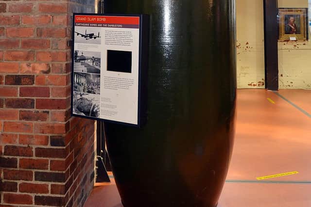 A bomb went off in poland - the big sister version of the bomb seen in kelham island museum.
