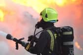 Fire crews were called to the scene in Rossington