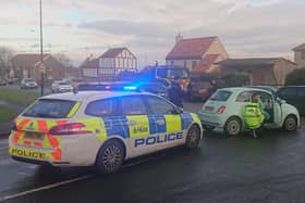 Police at the scene of the collision in Wadworth.