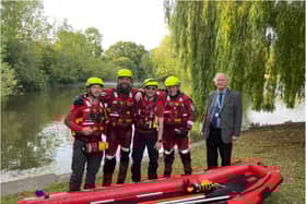 Dr Billings inspected the work of the Yorkshire Lowland Search and Rescue Team.