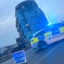 Emergency services were called to the scene in Trafford Way.