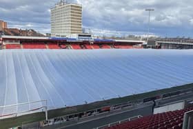 Crewe Alexandra have called in a favour from the EFL to cover the pitch in a bid to ensure the game with Rovers gets the go-ahead.