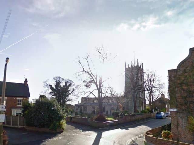 The man has been sleeping rough in the grounds of St Nicholas's Church in Bawtry.