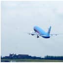 The first flight takes off from Doncaster Airport in April 2005.