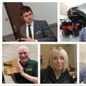 Doncaster's King's Birthday Honours recipients, clockwise from top left, Dan Fell, William McHugh, Michael Mills, Beverley Adey-Morgan and Colin Grace.