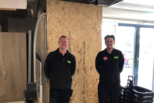 Repairs inside the Co-op on Barnby Dun Co-op. Picture: Central England Co-operative Limited