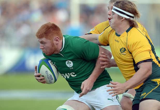 Conor Joyce pictured in action for Ireland U20s. Photo: DAMIEN MEYER/AFP via Getty Images