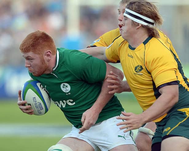 Conor Joyce pictured in action for Ireland U20s. Photo: DAMIEN MEYER/AFP via Getty Images