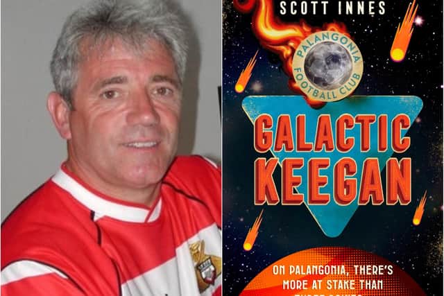 The new book imagines Kevin Keegan running a football team in outer space.