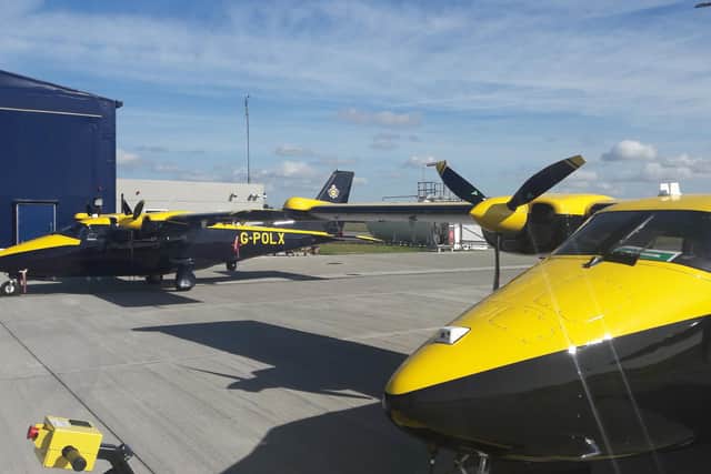 The new National Police Air Service (NPAS) planes, which joined the existing fleet of helicopters in assisting forces across England and Wales last year (pic: NPAS)