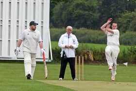 James Stewart, left, in action for Hatfield Town.