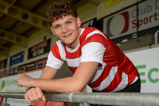 Young defender signed his first pro deal last summer and then went out on loan to Bridlington Town before switching to Grantham. Yet to make his senior bow for Rovers.