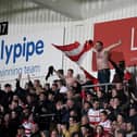 Rovers fans in the South Stand