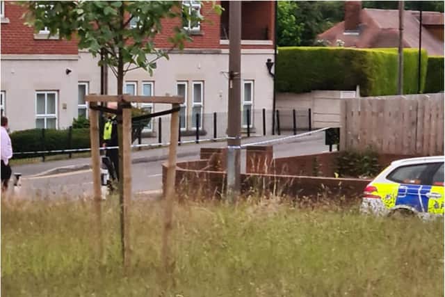 An area near to Skellow Grange Club has been sealed off.