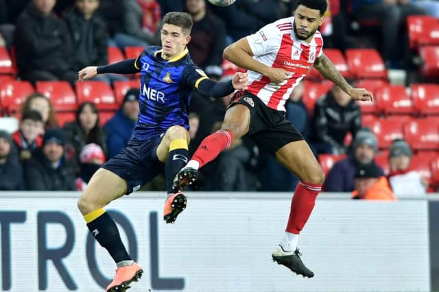 Max Watters puts the pressure on Sunderland's Jordan Willis