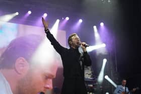 Olly Murs rocks out Doncaster's Yorkshire Wildlife Park.
