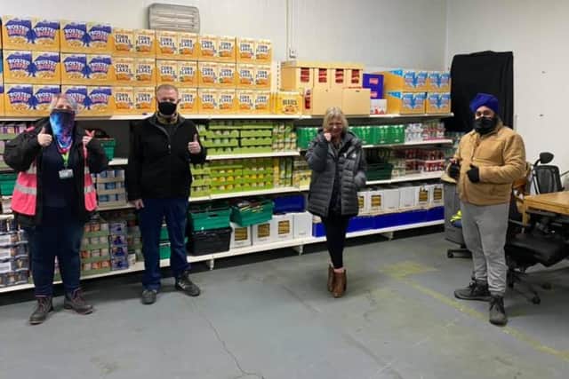 Khalsa Aid International made a £2,000 donation to Food Aware