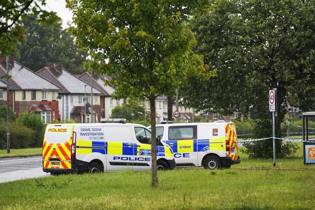 A second man has been arrested after a pedestrian was allegedly hit with a car and stabbed to death on  Herringthorpe Valley Road. Picture Scott Merrylees