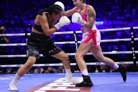 Terri Harper v Cecilia Braekhus at Sheffield Arena. Picture By Mark Robinson Matchroom Boxing