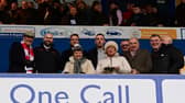 Doncaster's major shareholders pictured at Mansfield Town.