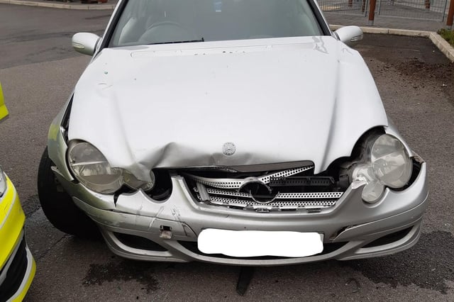 He was driving with no insurance