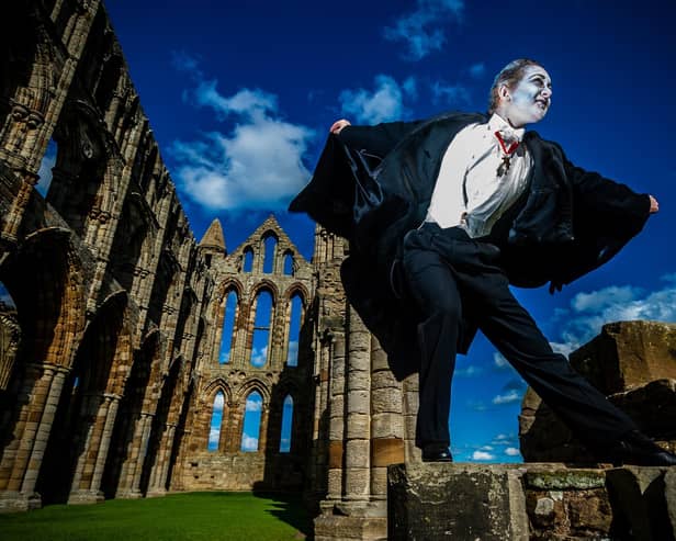 Bram Stoker spent time in Whitby and was inspired by the sweeping headland and gothic abbey for his novel Dracula