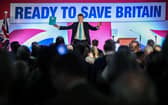 Reform UK leader Richard Tice is cheered by supporters following his speech at Doncaster Racecourse. (Photo: Getty).