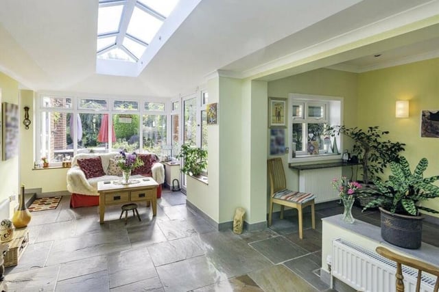 The bright and spacious orangery.