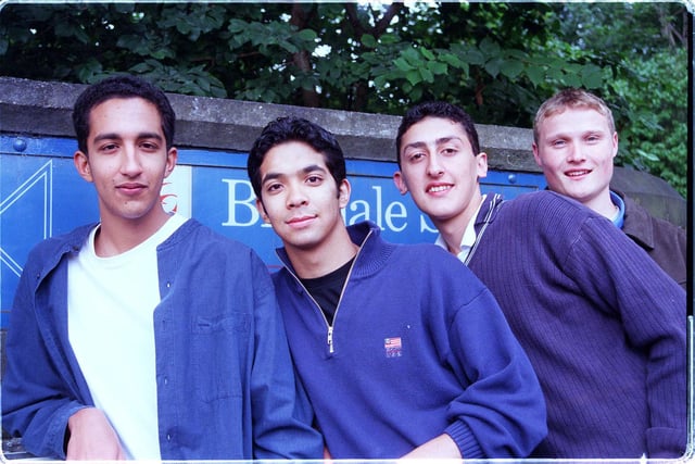 Mayank Seth, Neil Barua, Anjum Khan and James Purshouse in 1998