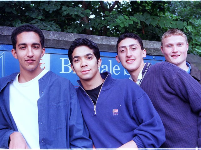 Mayank Seth, Neil Barua, Anjum Khan and James Purshouse in 1998