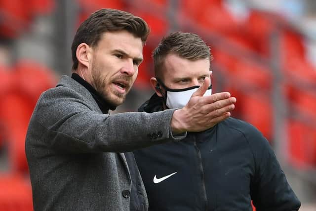 Andy Butler during Doncaster Rovers' defeat to Wigan Athletic. Picture: Howard Roe/AHPIX